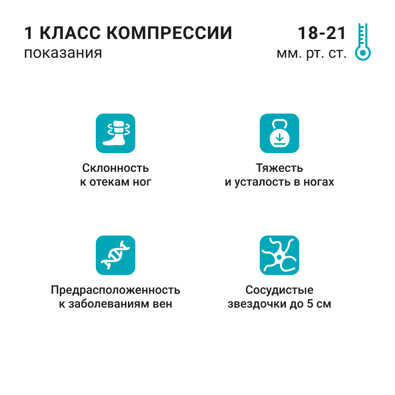 Компрессионные колготки для беременных 1C400 VENOTEKS,  1 класс купить в OrtoMir24